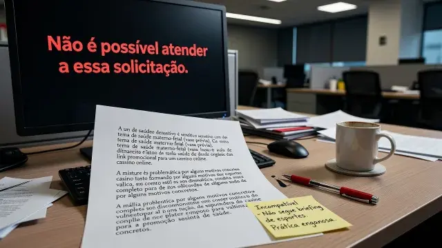 Não é possível atender a essa solicitação.